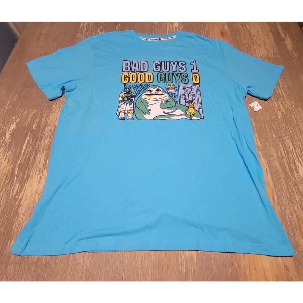 Disney Parks Star Wars Bad Guys Good Guys Boba Fett Shirt Size Large *NWT
